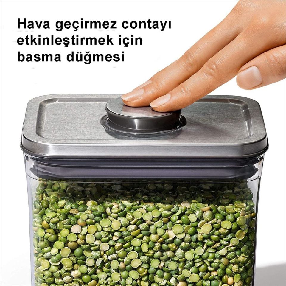 OXO STEEL Büyük Kare Orta - 4.2 Litre