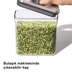 Oxo Steel Büyük Kare Orta - 4.2 Litre
