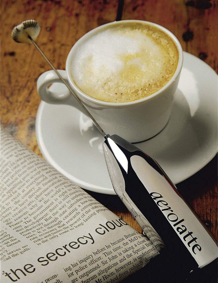 Aerolatte Orijinal Buharsız Süt Köpürtücü, Parlak Krom