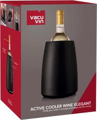 Vacu Vin Aktif Soğutuculu Şarap Kovası / Siyah  Bakalit