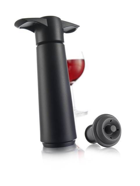 Vacu Vin Şarap Vakum Seti / Siyah (1 pompa + 1 tıpa)