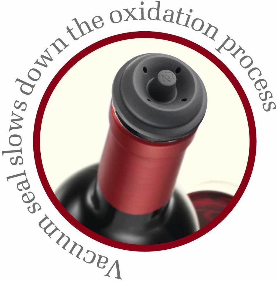 Vacu Vin Şarap Vakum Seti / Beyaz (1 pompa + 1 tıpa)