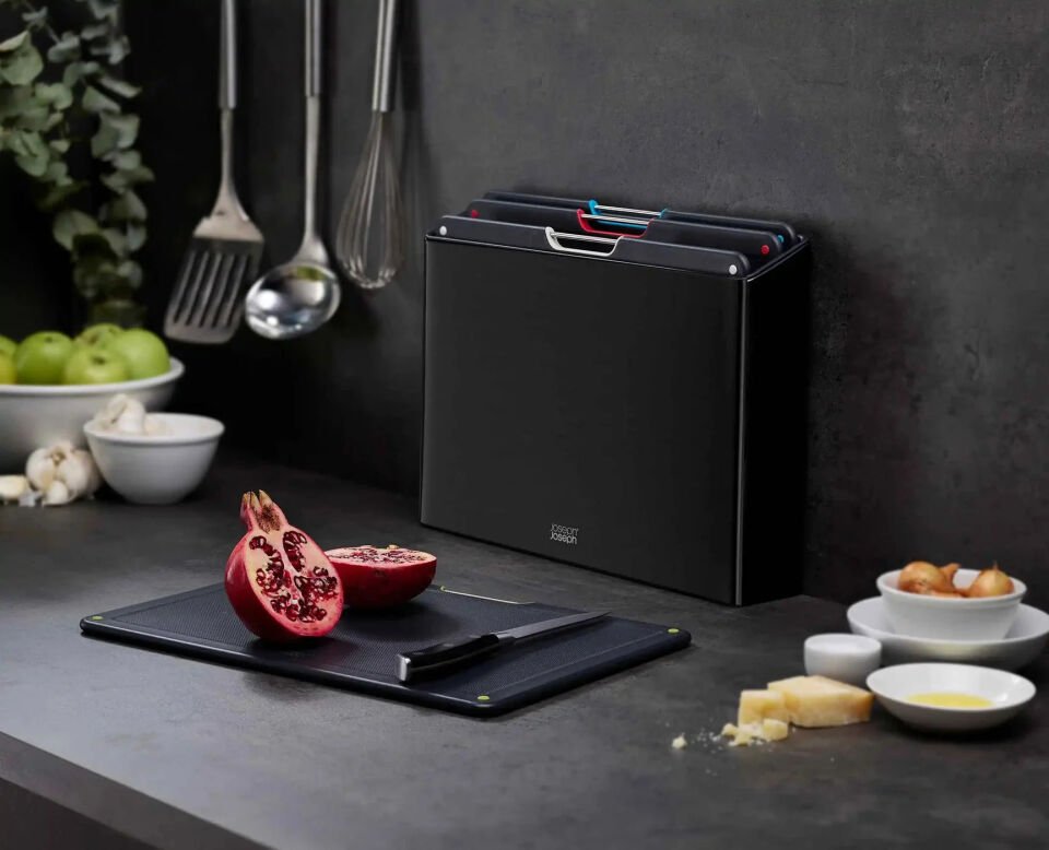 Joseph Joseph Folio Steel 4pc Board Set (C/Black)