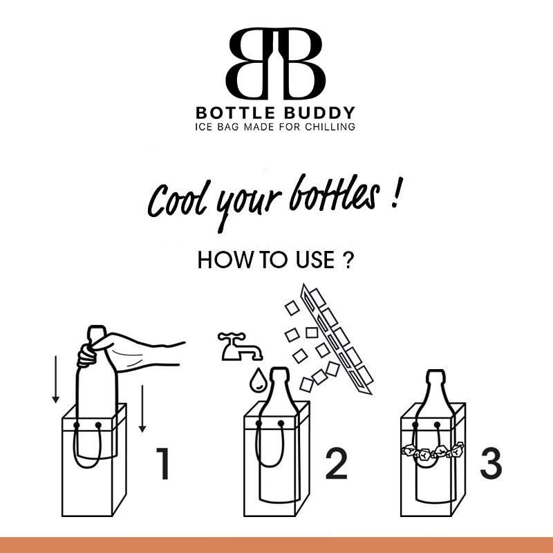 Bottle Buddy Ice Bag - Şişe & Şarap Soğutucu Buz Çantası Limited Edition