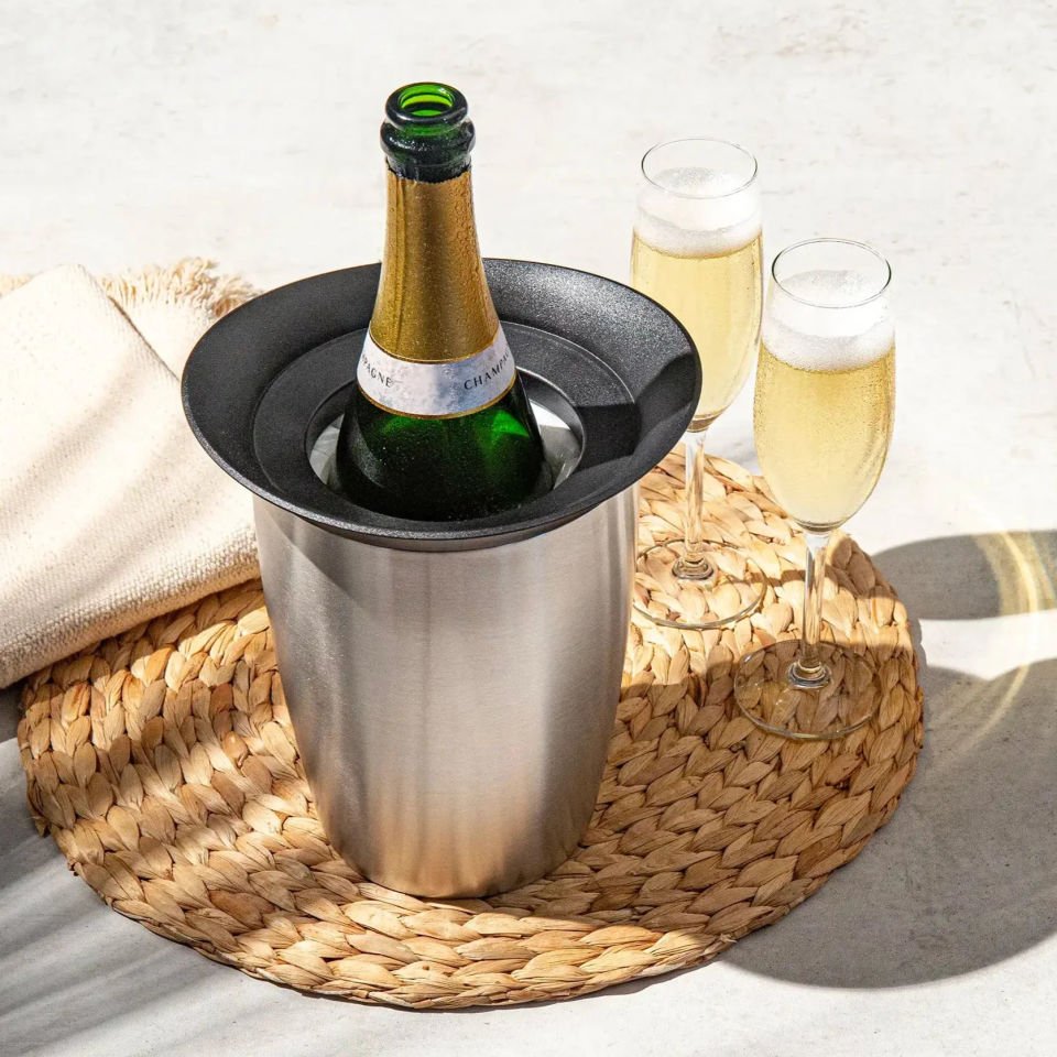 Vacu Vin Aktif Şampanya Soğutucu, Elegant Paslanmaz Çelik