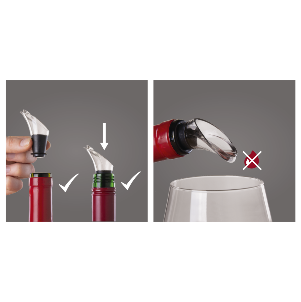 Vacu Vin Şarap Dökücü Kristal / 2'li