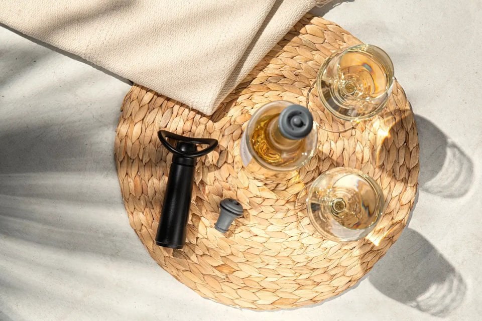 Vacu Vin Şarap Vakum Seti Concerto / Siyah (1 pompa + 1 tıpa)