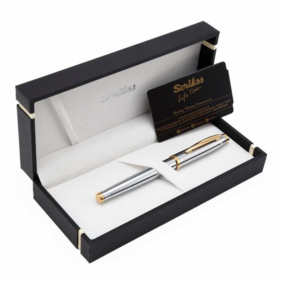 Gold Krom Scrikss Roller Kalem