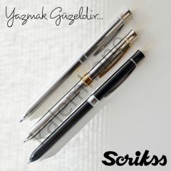 Multifonksiyon Kalem 0.5mm Trio 93 Beyaz Altın
