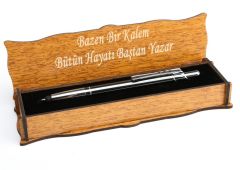 Kişiye Özel Ahşap Kutulu Tükenmez Kalem