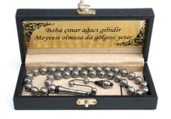 Çok Yoğun Gümüş İşlemeli Kuka Tesbih