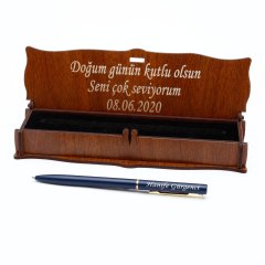 Ahşap Kutulu Tükenmez Kalem