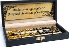 Özel Yumurta Kesim Süzme Model Sıkma Kehribar Lüks Deri Kutulu
