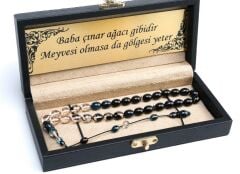Özel Kesim Süzme Model Sıkma Kehribar Lüks Deri Kutulu