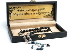 Özel Kesim Süzme Model Sıkma Kehribar Lüks Deri Kutulu