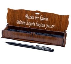Kişiye Özel Mat Siyah Tükenmez Kalem