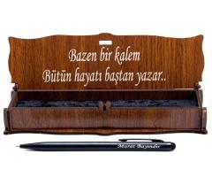 Kişiye Özel Mat Siyah Tükenmez Kalem