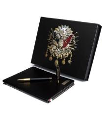 Kişiye Özel Osmanlı Kutulu Defter ve Kalem Seti