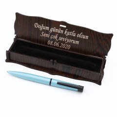 Tükenmez Kalem Ahşap Kutulu