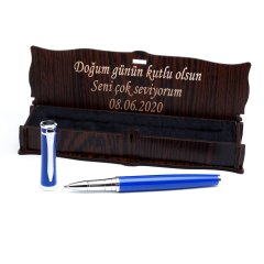 Parlak Mavi Roller Kalem