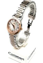 Rose Gold Sedef Model Cortebert Lüks Bayan Kol Saati