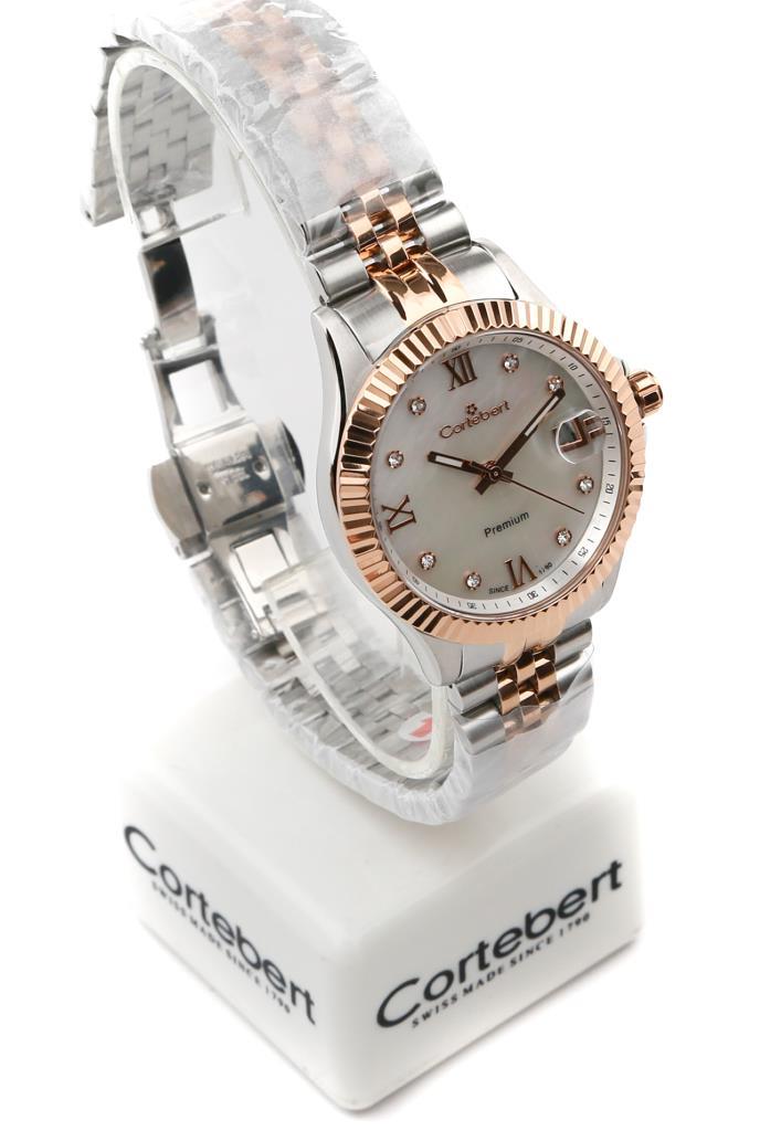 Rose Gold  Cortebert Lüks Bayan Kol Saati