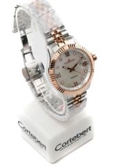 Rose Gold  Cortebert Lüks Bayan Kol Saati