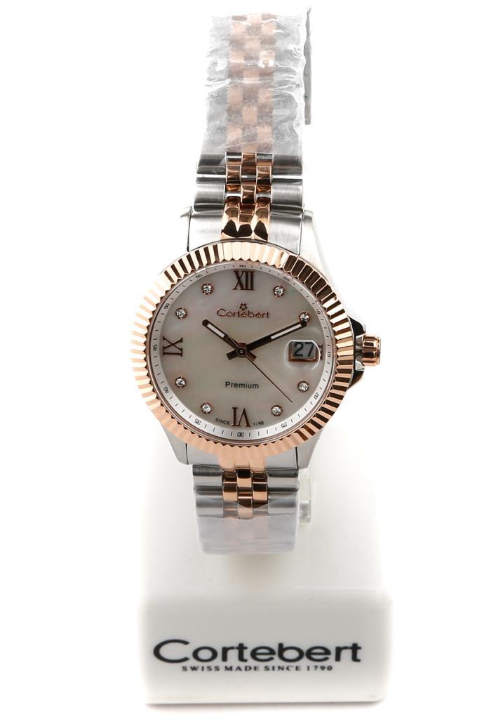 Rose Gold  Cortebert Lüks Bayan Kol Saati