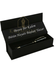 Yüksek Kalite Siyah Altın Tükenmez Kalem Kişiye Özel