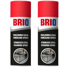 Brio Paslanmaz Çelik Temizleme Spreyi 2'li 400 Ml