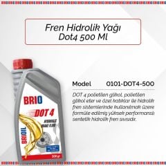 Brio Fren Hidrolik Yağı Dot4 500Ml