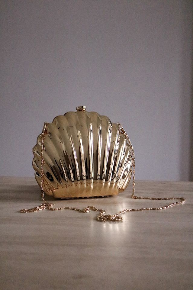 Gold Shell Çanta