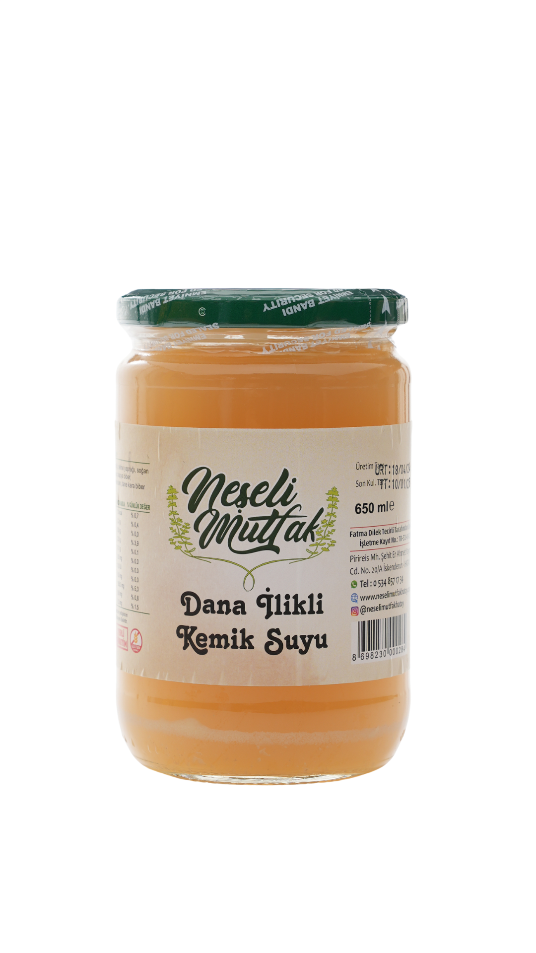 Dana İlikli Kemik Suyu 650 gr ( 3 adet )