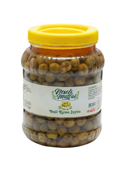 Yeşil Kırma Zeytin (Halhali)  5 Kg