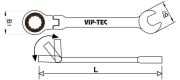 Vıp-Tec Vt106017 Cırcırlı Kombine Anahtar 17Mm