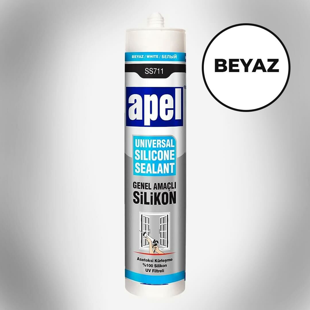 Apel Genel Amaçlı Beyaz Silikon 280 ml/320 gr