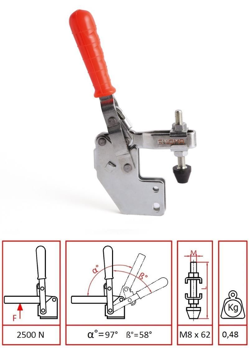 Enigma  1207 UFD Dikey Pozisyon Alın Dikey Taban Klemp (1103 P)