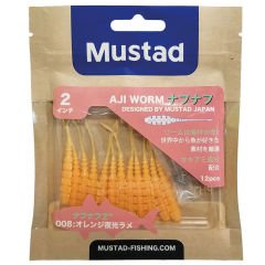 Mustad Aji Worm Naf Naf 5cm Lrf Silikon