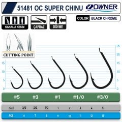Owner 51481 Cut Super Chinu Bc Olta İğnesi