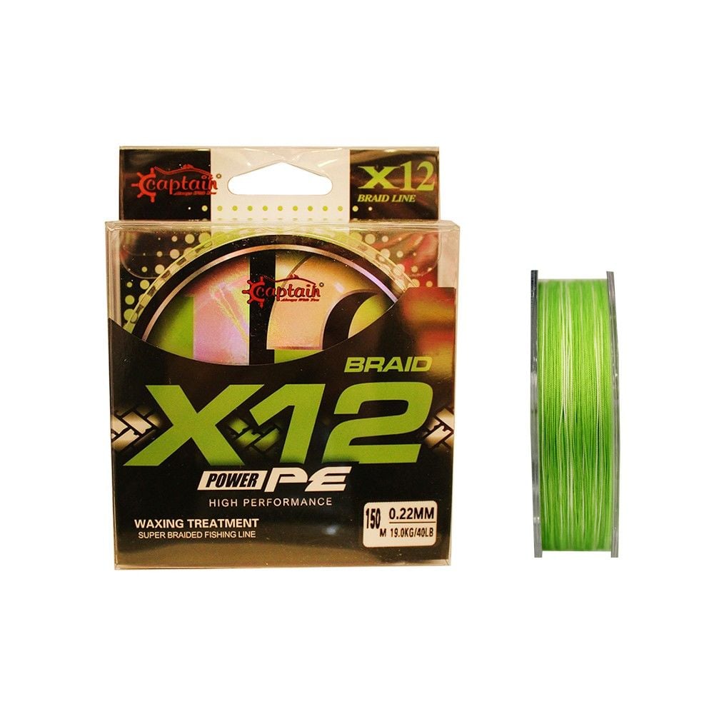 Captain X12 Power PE Braid Line 150 mt İp Misina