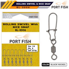 Portsifh BL3006 Bilyalı Kilitli Fırdöndü