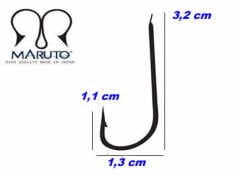 Maruto 1521 BN Olta İğnesi 50 adet No:1/0