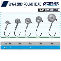 Owner 56974 Zinc Round Head