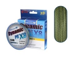 DYNAMIC  PE  8X  BRAID LINE  150 MT  GREEN 0,06 MM