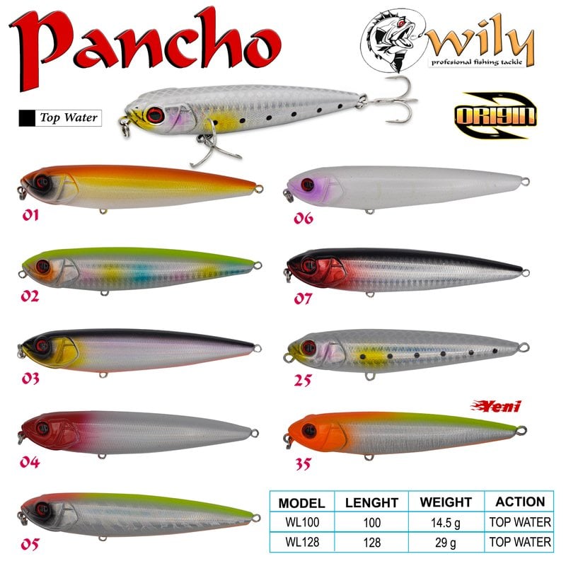 Wily Pancho 12.8 cm Maket Balık 29 gr