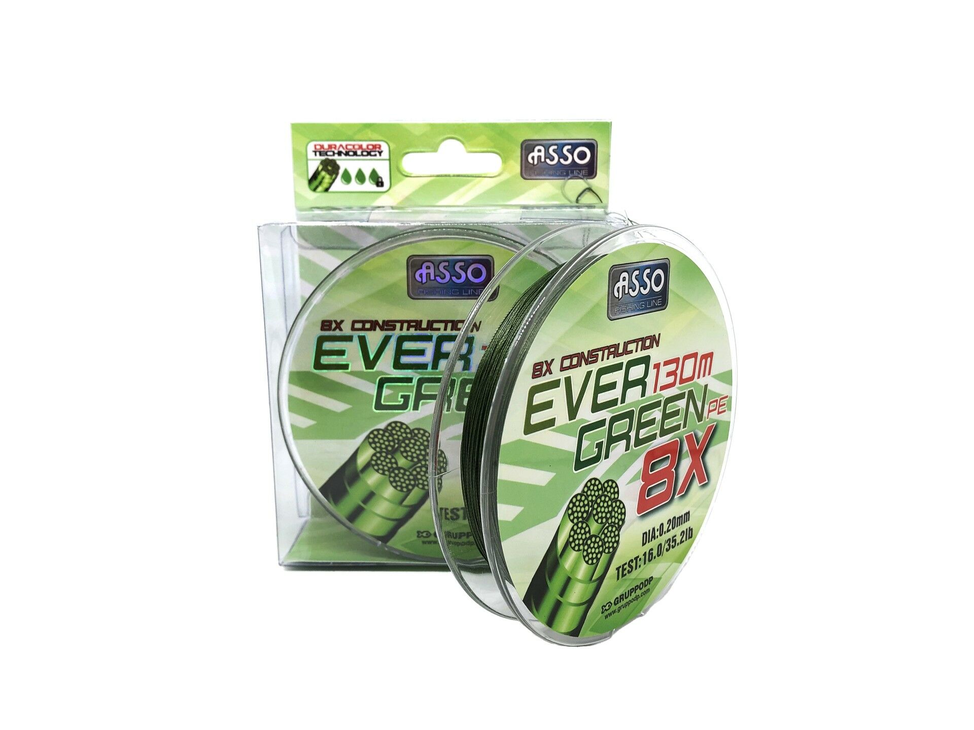 Asso Ever Green 8X PE Dura Color 130 mt Örgü Misina
