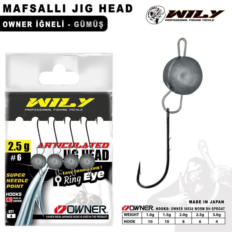 Wily 56538 Mafsallı Jig Head