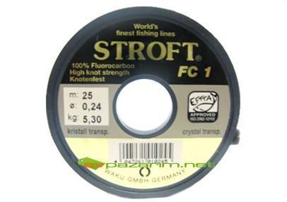 Stroft FC1 Fluocarbon 0,24 mm Misina 25 mt