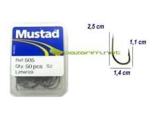 Mustad 505 İğne 25 Ad Kutu No:1/0