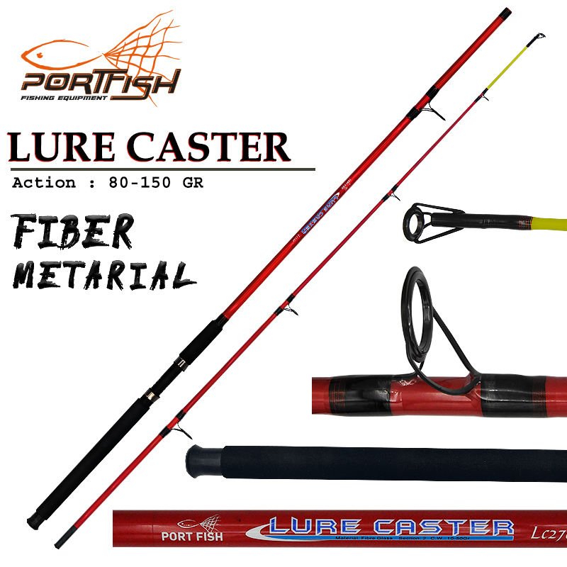 Portfish Lure Castıng 240 cm Fiber Olta Kamışı 2 Parça 80-150 gr